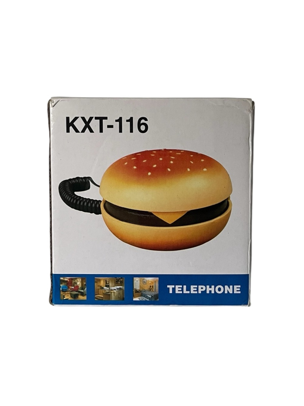 KXT-116 Novelty Hamburger Telephone in Yellow